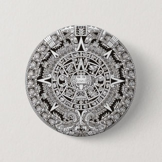 Badge Rond 5 Cm Bouton maya de calendrier