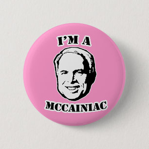 Badge Rond 5 Cm Bouton McCainiac