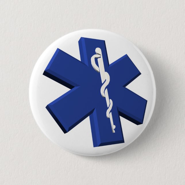 Badge Rond 5 Cm Bouton Médicale de symbole (Devant)