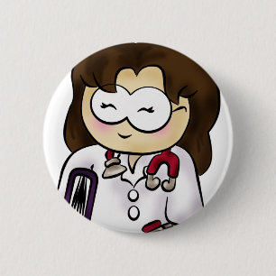 Badge Rond 5 Cm bouton médico de geek