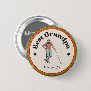 Badge Rond 5 Cm Bouton - Meilleur grand-père par Par