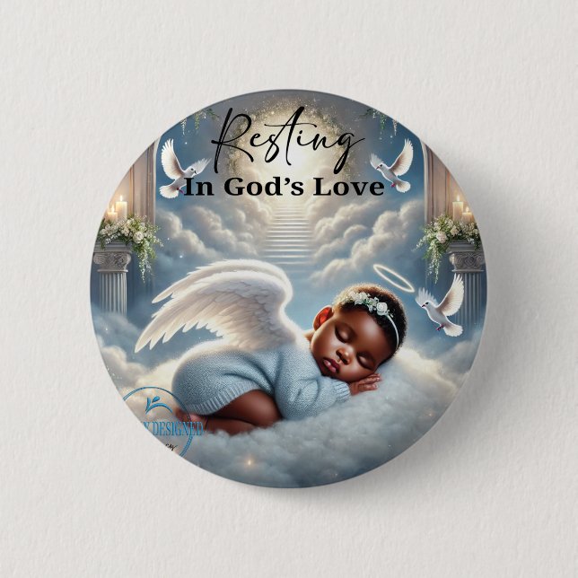 Badge Rond 5 Cm Bouton Mémorial (Devant)