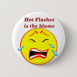 Badge Rond 5 Cm Bouton Ménopause Moment_