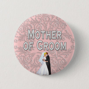 Badge Rond 5 Cm Bouton : Mère de marié