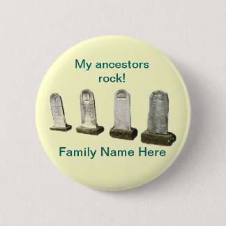 Badge Rond 5 Cm Bouton - Mes ancêtres rock!