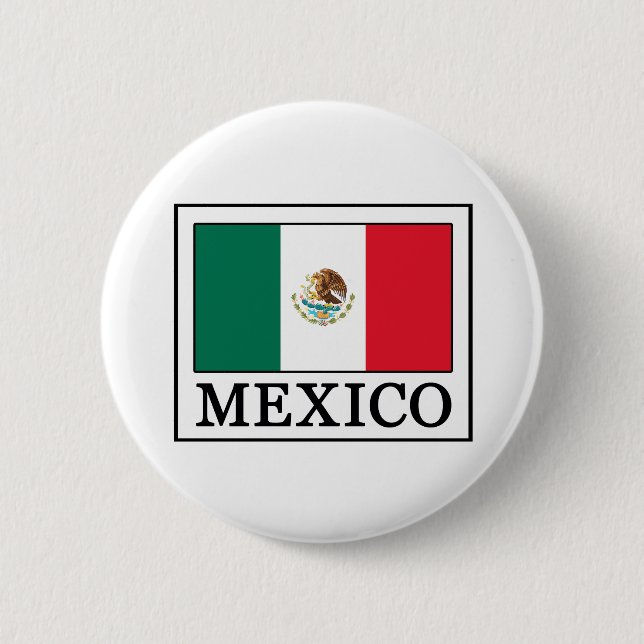 Badge Rond 5 Cm Bouton Mexique (Devant)