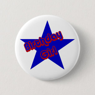 Badge Rond 5 Cm Bouton mignon de conception de fille