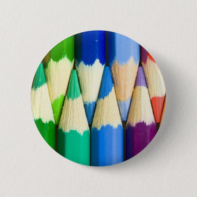Badge Rond 5 Cm Bouton mignon de crayons (Devant)