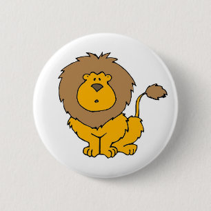 Badge Rond 5 Cm Bouton mignon de lion