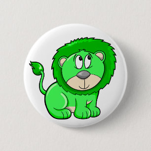 Badge Rond 5 Cm Bouton mignon de lion de safari