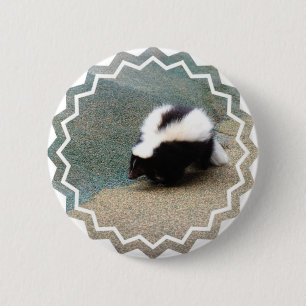 Badge Rond 5 Cm Bouton mignon de mouffette