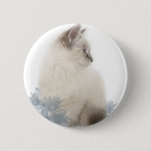 Badge Rond 5 Cm bouton mignon de ragdoll