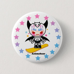 Badge Rond 5 Cm Bouton mignon de style de robot d'enfant