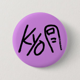 Badge Rond 5 Cm Bouton mignon - Kyoto (Kyo-Orteil)