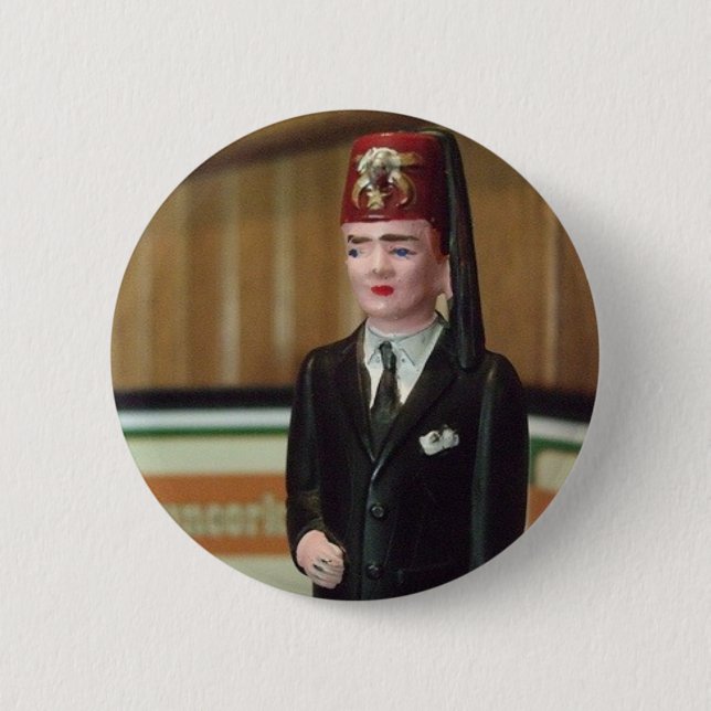 Badge Rond 5 Cm Bouton minuscule de Shriner (Devant)