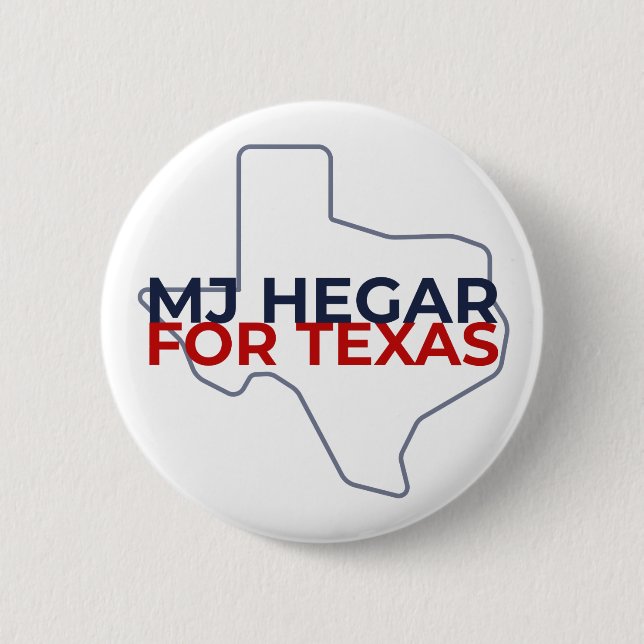 Badge Rond 5 Cm Bouton MJ Hegar Pour Texas (Devant)