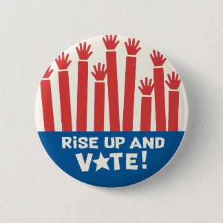 Badge Rond 5 Cm Bouton Monter et voter