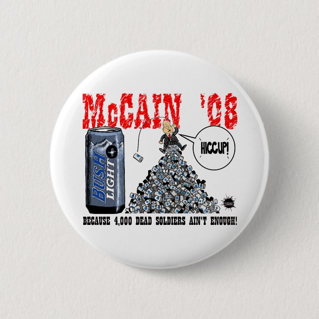 Badge Rond 5 Cm Bouton mort de soldats (Devant)