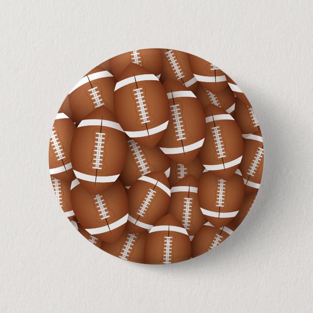Badge Rond 5 Cm Bouton Motif de football (Devant)