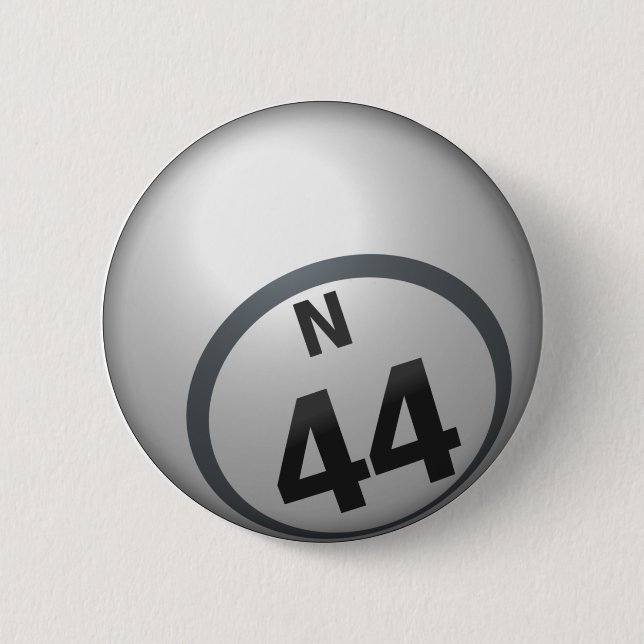 Badge Rond 5 Cm Bouton N 44 Bingo (Devant)