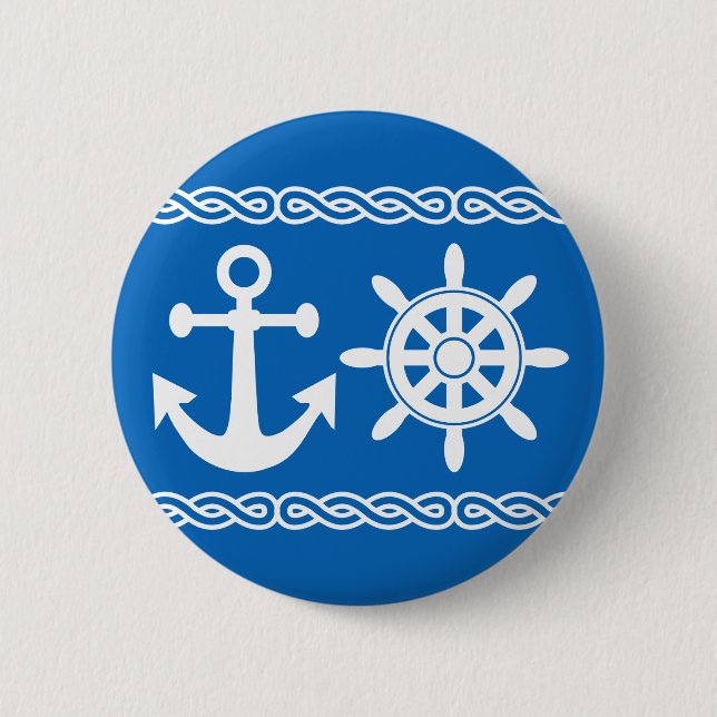 Badge Rond 5 Cm Bouton nautique (Devant)