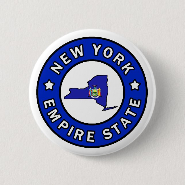 Badge Rond 5 Cm Bouton New York (Devant)
