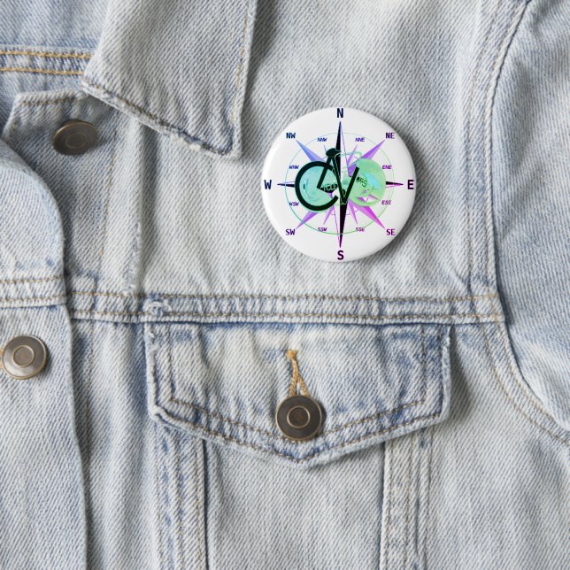 Badge Rond 5 Cm Bouton NEWS CycleNuts (En situation)