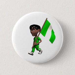 Badge Rond 5 Cm Bouton Nigeria