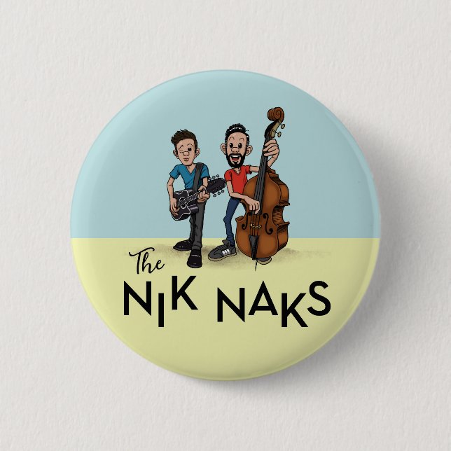 Badge Rond 5 Cm Bouton NIK NAKS (Devant)