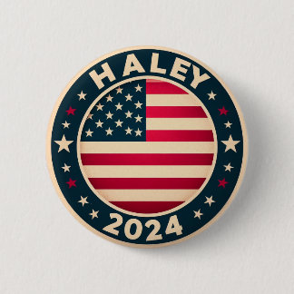 BADGE ROND 5 CM BOUTON NIKKI HALLEY