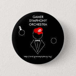 Badge Rond 5 Cm Bouton noir de GSO