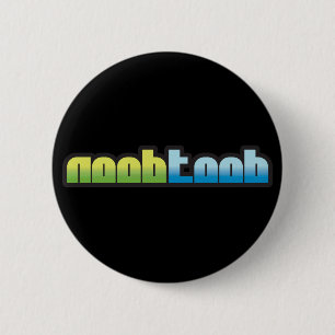 Badge Rond 5 Cm Bouton noir de Noobtoob