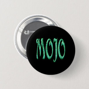 Badge Rond 5 Cm Bouton noir Mojo