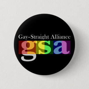Badge Rond 5 Cm Bouton noir rond GSA classique