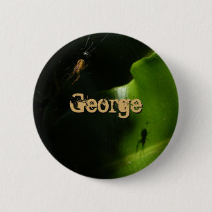Badge Rond 5 Cm Bouton Nom de l'araignée minuscule