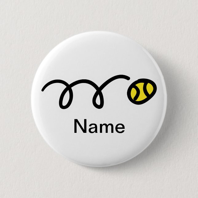 Badge Rond 5 Cm Bouton Nom des joueurs de tennis (Devant)