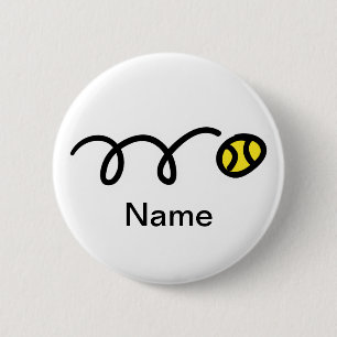 Badge Rond 5 Cm Bouton Nom des joueurs de tennis
