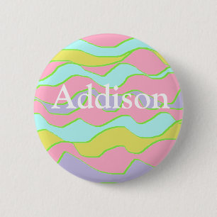 Badge Rond 5 Cm Bouton Nom personnalisé