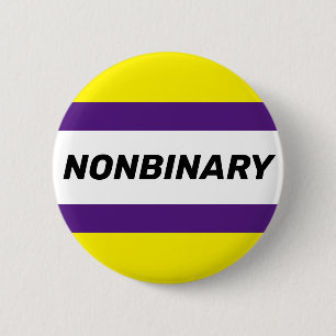 Badge Rond 5 Cm bouton non binaire