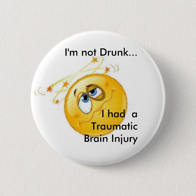 Badge Rond 5 Cm Bouton non ivre de TBI (Devant)