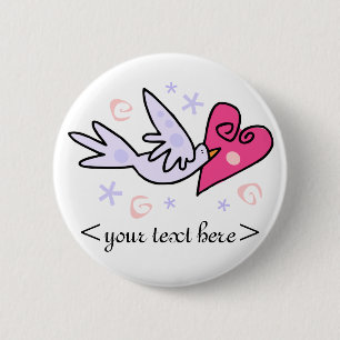 Badge Rond 5 Cm Bouton nuptiale de partie