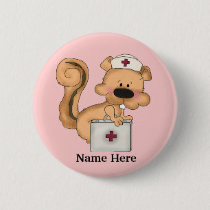 Badge Rond 5 Cm Bouton Nurse