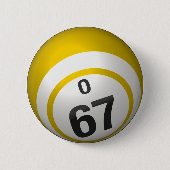 Badge Rond 5 Cm Bouton O 67 Bingo (Devant)