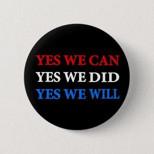 Badge Rond 5 Cm bouton obama