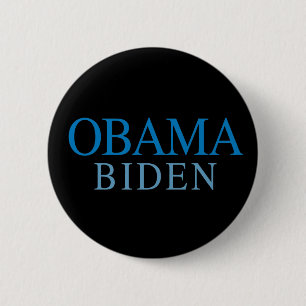 Badge Rond 5 Cm Bouton Obama Biden