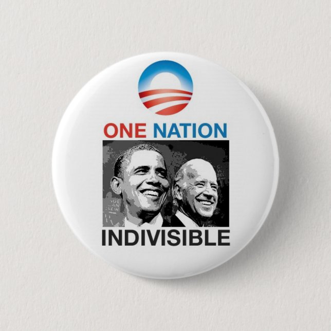 Badge Rond 5 Cm Bouton Obama Biden '08 (Devant)