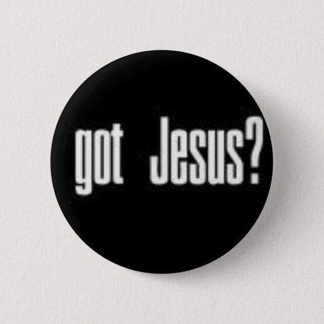 Badge Rond 5 Cm Bouton obtenu de Jésus (Devant)
