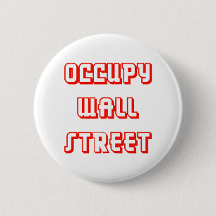 Badge Rond 5 Cm Bouton "occupez Wall Street"