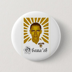 Badge Rond 5 Cm Bouton officiel #7 d'Obama