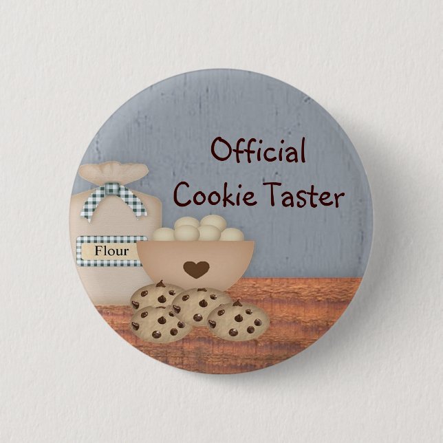 Badge Rond 5 Cm Bouton Officiel de contrôle de cookies (Devant)